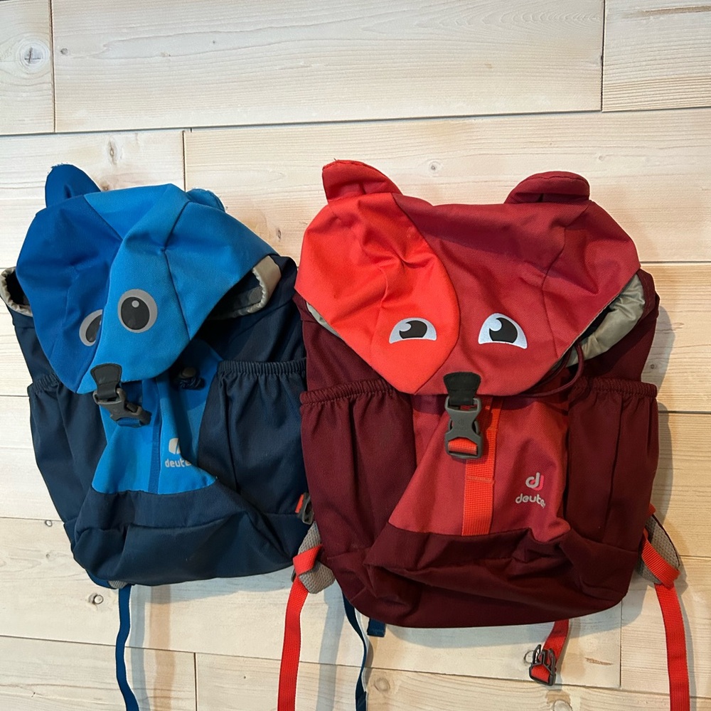 Deuter Kids' Animal Backpacks - Blue and Red